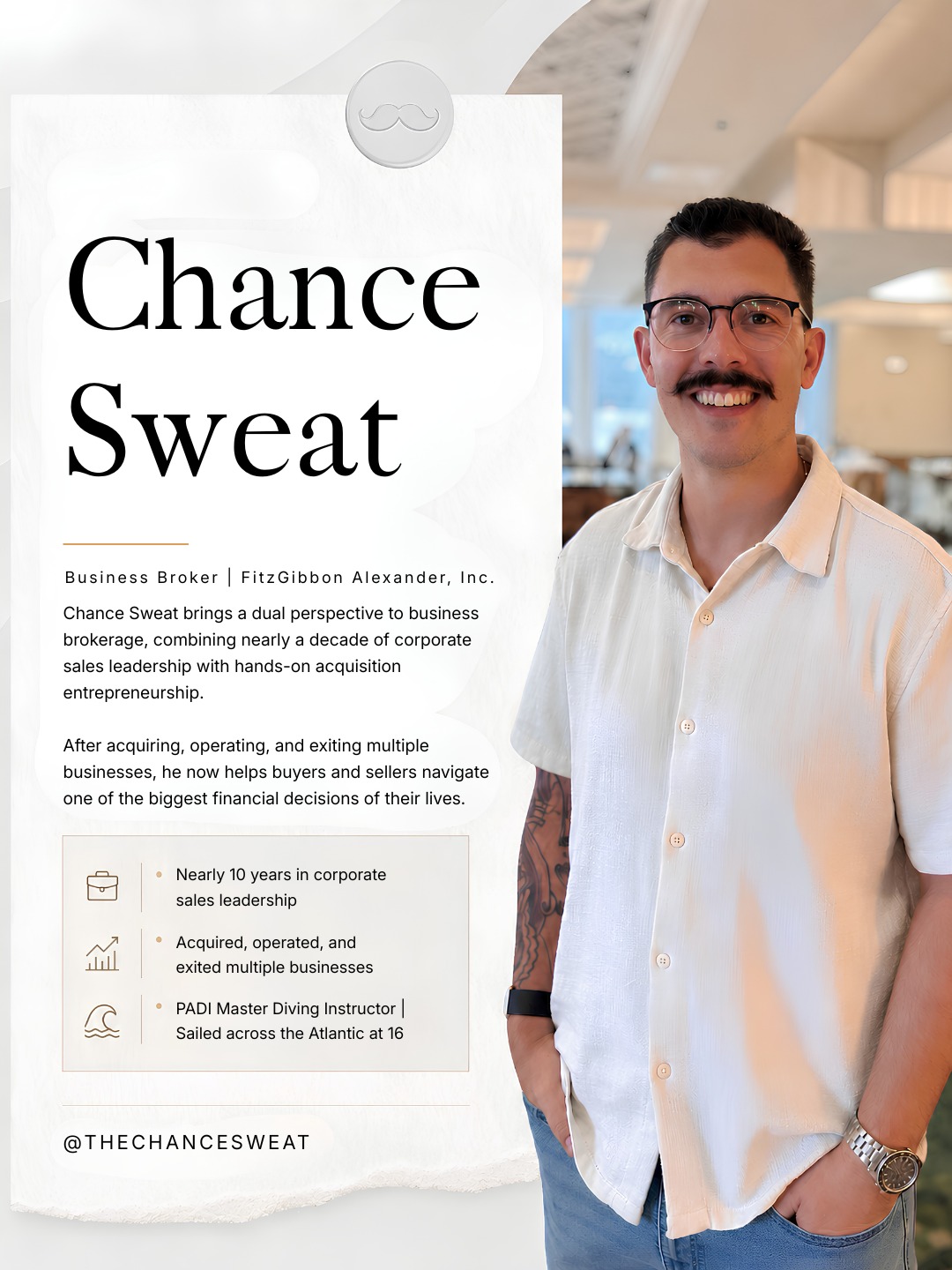 Chance J. Sweat, licensed Florida business broker